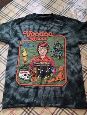 Steven Rhodes Voodoo Rituals For Beginners Shirt Size S Small Tie Dye